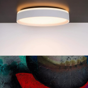 Lucide Nuria - Deckenleuchte - Ø 30 x 7,5 cm - 18W LED inkl. - 3 Stufen dimmbar - weiß