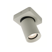 Artdelight Megano - Aufbaustrahler 1L - 10 x 10 x 11,5 cm - seidengrau