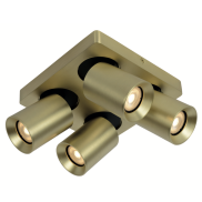 Artdelight Megano - Aufbaustrahler 4L - 20 x 20 x 11,5 cm - matt gold