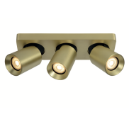 Artdelight Megano - Aufbaustrahler 3L - 30 x 10 x 11,5 cm - matt gold