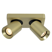 Artdelight Megano - Aufbaustrahler 2L - 20 x 10 x 11,5 cm - matt gold