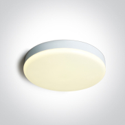 ONE Light Plafo - Deckenleuchte - Ø 26 x 5,5 cm - 26W LED inkl. - IP65 - weiß
