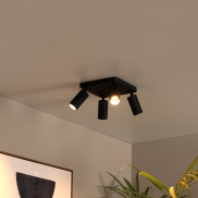 Lucide Clubs - Aufbaustrahler - 24 x 24 x 14,9 cm - schwarz