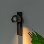 Lucide Esfera - Wandleuchte mit Berührungsdimmer - 14 x 10 x 25 cm - 9W dimmbare LED inkl. - Eisen grau