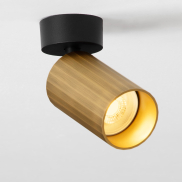 Nova Luce Zelos - Aufbaustrahler 1L - Ø 5,6 x 14 cm - Gold