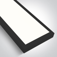 ONE Light UGR19 Backlit - Deckenleuchte - 150 x 15 x 4,2 cm - 40W LED inkl - schwarz