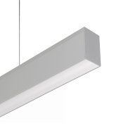 Leuchtenkönig Slim Line Up - Hängeleuchte - Profil 5,5 x 3,3 cm - 19,2W + 14,4W LED pro Meter - alu