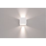 Century Italia Appalque - Außenwandleuchte mit 2 verstellbaren Lichtkegeln - 12 x 12 x 12 cm - 20W LED inkl - verstellbare Lichtfarbe - IP65 - weiß