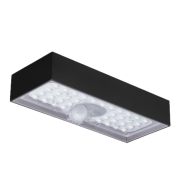 Century Italia Domne - Außenwandleuchte mit Solarsensor - 23 x 4,3 x 9,7 cm - 6W LED inkl. - IP65 - schwarz