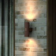 Nordlux Kyklop Ripple - wandleuchte -  8,6 x 25,4 cm - rostig