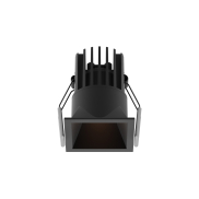 Nova Luce Bree - Einbaustrahler - 56 x 56 mm, 50 x 50 mm Einbaumaß - 7W LED inkl. - IP32 - schwarz
