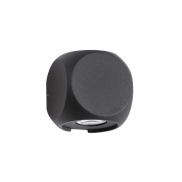 Nova Luce Zari - Außenwandleuchte - 5,5 x 6,5 x 6,5 cm - 2 x 2W LED inkl. - IP54 - schwarz