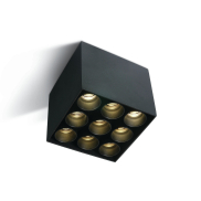 ONE Light Dark Light Ceiling Tubes - Deckenleuchte - 9,5 x 9,5 x 8,4 cm - 20W LED inkl. - schwarz