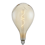Daylight Italia Bumped LED-Lampe - Ø 16,5 x 30 cm - E27 - 5W dimmbar - 1800K - amber