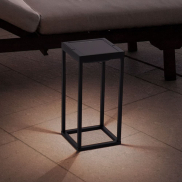 Nova Luce Tegolo - tragbare Solar-Tischleuchte mit USB-Anschluss - 15,1 x 39,2 x 16,6 cm - 2W LED incl. -  IP54 - dunkel anthrazit