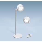 Century Italia Pixel - wiederaufladbare Tischleuchte mit Option Wandleuchte - 12 x 12,7 x 38,1 cm - 1,8W dimmbare LED inkl - weiß