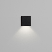Nova Luce Iko - Wandeinbauleuchte - 5,5 x 5,5 x 9 cm - 1W LED inkl. - IP67 - Sand schwarz