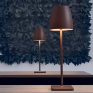 Nova Luce Colt - tischleuchte mit usb-anschluss - Ø 8 x 30 cm - 2W dimmbare LED inkl. - IP54 - corten