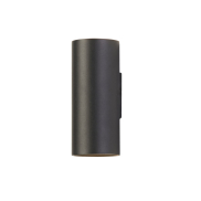 Searchlight Round - Wandleuchte - Ø 6,5 x 15,4 cm - schwarz