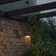 Nova Luce Motley - Außen-Pendelleuchte - Ø 10 x 175 cm - 9W LED inkl. - IP65 - corten