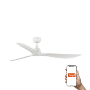 Faro Outwood L Tuya Smart - deckenventilator - Ø 150 cm - IP44 - matt weiß