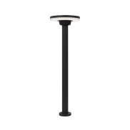 Nova Luce Suite - Gartenleuchte - Ø 18 x 60 cm - 12W LED inkl. - IP54 - schwarz