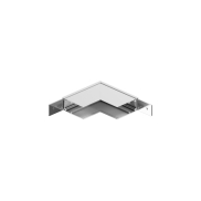 VK Lighting Eiva - magnetisches Schienensystem - Vertikales Aufbauwinkelprofil - 10 x 10 x 2,63 cm - DALI dimmbar - weiß