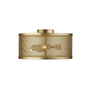 Searchlight Fishnet - Deckenleuchte - Ø 45 x 21 cm - matt gold