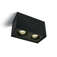 ONE Light GU10 Adjustable Square Cylinders - Aufbaustrahler 2L - 18,2 x 9,6 x 12,5 cm - schwarz