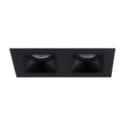 Maxlight Hit - Einbaustrahler 2L - 215 x 115 mm, 195 x 95 mm Einbaumaß - schwarz