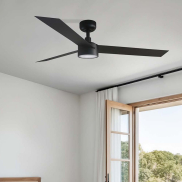 Faro Cruiser L - Deckenventilator mit Licht - Ø 132 cm - matt schwarz
