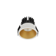 Nova Luce Luela - Einbaustrahler - Ø 85 mm - Einbaugröße 75 mm - 13W LED inkl. - weiß und gold - 2700K