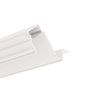 KLUS Dipok-us - LED-Einbauprofil für 16 mm Gipskarton - 2,2 cm Fensterbreite - weiß