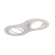 Maxlight Signal II - Einbaustrahler - 170 x 90 mm, Ø 2 x 75 mm Einbaumaß - weiß