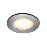 Nordlux Leonis - 3er Set - Ø 85 mm, Ø 68 mm Einbaugröße - 4,5W LED inkl. - IP65 - Nickel