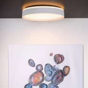 Lucide Nuria - Deckenleuchte - Ø 40 x 7,5 cm - 24W LED inkl. - 3 Stufen dimmbar - weiß