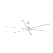 Faro Rotterdam 25 XXL – deckenventilator mit licht und fernbedienung – Ø 250 cm – 32W LED inkl. – matt weiß