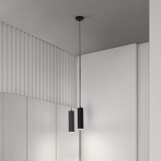 Nova Luce Mao - Aufbaustrahler - Ø 5,5 x 200 cm - IP44 - sand schwarz