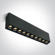 ONE Light Dark Light Deckenleuchten - Deckenleuchten - 27,3 x 3,7 x 8,3 cm - 24W LED inkl. - schwarz