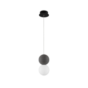 Nova Luce Zero - Hängeleuchte - Ø 10 x 120 cm - grau