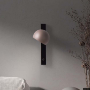 Nova Luce Lusa - wandleuchte - Ø 10 x 26 x 13 cm - 10W LED inkl. - Mokka Kaffee und schwarz
