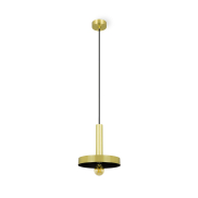 Faro Whizz - Pendelleuchte - Ø 25 x 26 cm - satiniertes Gold und Schwarz