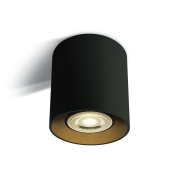 ONE Light GU10 Deko-Zylinder - Aufbaustrahler 1L - Ø 8 x 9,4 cm - schwarz