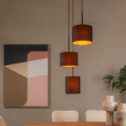 Lucide Maya - Hängeleuchte 3L - Ø 46 x 177 cm - schwarz