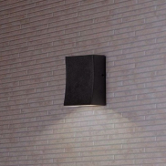 Nova Luce Boxy - Außenwandleuchte - 6,5 x 9 x 3,8 cm -  3W LED inkl. - IP65 - dunkel anthrazit