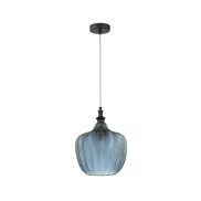 Nova Luce Loni - Pendelleuchte - Ø 24 x 120 cm - dunkelblau