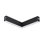 Nova Luce Dido - lineares Lichtprofil - 34,5 x 3,8 x 7 cm - 20W LED inkl. - schwarz - weiße Lichtfarbe