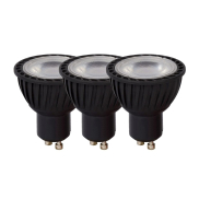 Lucide LED-Strahler (3er-Set) - Ø 5 x 5,3 cm - GU10 - 5W dimmbar - 3000K - schwarz