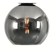 Artdelight Marino - Lampenschirm aus Glas - Ø 25 cm - titan