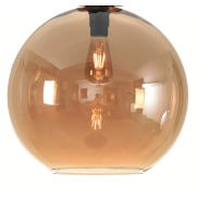 Artdelight Marino - Lampenschirm aus Glas - Ø 40 cm - bernsteinfarben